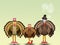 Family of turkeys