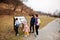 Family at Turold science trail, Mikulov, Czech Republik