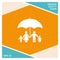 Family under umbrella - Family protect icon