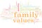 Family values graphic
