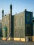 A family walk past the Blue Mosque in Mazar i Sharif, Afghanistan