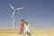 Family and wind turbines