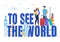Family Worldwide Travel Sightseeing Tour Advert