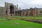 The famous abbey ruins of the monastery at Melrose Scotland