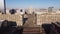 Famous Alexanderplatz Square in Berlin from above - aerial view