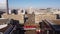 Famous Alexanderplatz Square in Berlin from above - aerial view