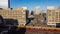 Famous Alexanderplatz Square in Berlin from above - aerial view