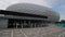 Famous Allianz Arena stadium in Munich - Home of famous soccer club FC Bayern Muenchen - MUNICH, GERMANY - JUNE 03, 2021