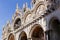 Famous amazing exterior of Saint Mark Basilica in Venice, Italy.