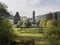 The famous ancient monasty of Glendalough in the Wicklow Mountains of Ireland