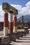 Famous antique ruins of town pompeii in southern italy