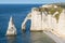 Famous arch of alabaster coast near Etretat