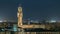 Famous Arnolfo tower of Palazzo Vecchio timelapse on the Piazza della Signoria at twilight in Florence, Tuscany, Italy