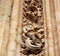 The famous astronaut carved in stone on the Salamanca Cathedral facade.