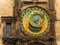 The famous Astronomical Clock at the southern side of the Old Town Hall Tower in Prague, Czech Republic