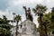 Famous Ataturk statue in Bursa. Bursa is popular tourist destination in Turkey.