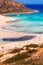 The famous Balos lagoon on Crete island