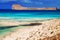 The famous Balos lagoon on Crete island