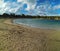 Famous beach of Cala Bassa in ibiza, pitiusa island of the balearics