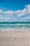 The famous beach of Varadero with a calm turquoise ocean