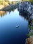 Famous beautiful marble quarry canyon Ruskeala, Republic of Karelia, Russia