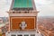 Famous bell tower of St Mark\\\'s Basilica with the aerial view of Venice