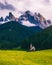 Famous best alpine place of the world, Santa Maddalena St Magda