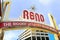 Famous The Biggest Little City in the World sign over Virginia street in Reno, Nevada