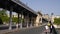 Famous Bir-Hakeim Bridge over River Seine in Paris - CITY OF PARIS, FRANCE - SEPTEMBER 4, 2023