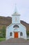 The famous Blue Church in Seydisfjordur, Iceland