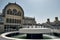 Famous Blue Souk shopping mall in Dubai under a blue sky on a sunny day