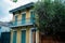 Famous Bourbon Street, New Orleans, Louisiana. Old mansions in the French Quarter of New Orleans