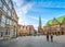 Famous Bremen Market Square in the Hanseatic City Bremen, Germany