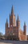 Famous brick Marktkirche in Wiesbaden