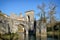 Famous bridge in the French town Sauveterre-de-Bearn