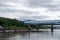 Famous bridges linking Newcastle and Gateshead over the river Tyne