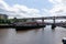 Famous bridges linking Newcastle and Gateshead over the river Tyne