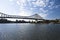 The famous Brisbane city bridge