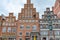 Famous buildings in the historic city of Luneburg Germany - CITY OF LUENEBURG, GERMANY - MAY 10, 2021
