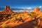 The famous Buttes of Monument Valley
