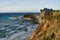 Famous Cape Drastis cliffs on Corfu island, Greece