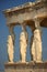 The Famous Caryatid Porch of the Erechtheum at Acropolis, Athens