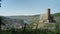 Famous castle and vineyards above Moselle, Bernkastel Kues in Germany