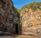 Famous cathedral caves at the beach of New Zealands South Island