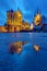 The famous Cathedral and Severi church in Erfurt