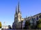 Famous Cathedrale Saint-Andre facade in Bordeaux city france