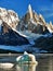 Famous Cerro Torre mountain in Patagonia, Argentina