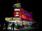 Famous Cheesesteak Restaurant Geno's Steaks in Philadelphia, PA at Night