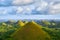 Famous Chocolate Hills aerial drone view