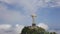 Famous Christ The Redeemer Sculpture Above Rio De Janeiro, Brazil, Aerial View
